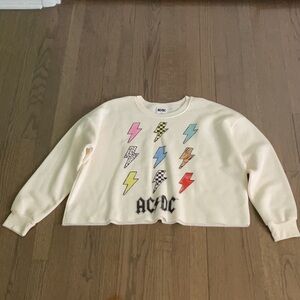 AC/DC Cropped Sweatshirt